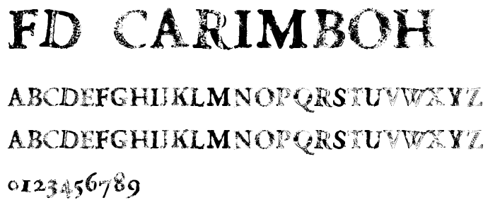fd carimboh font